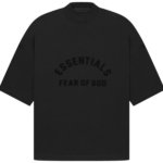 Maglietta girocollo nera Essentials